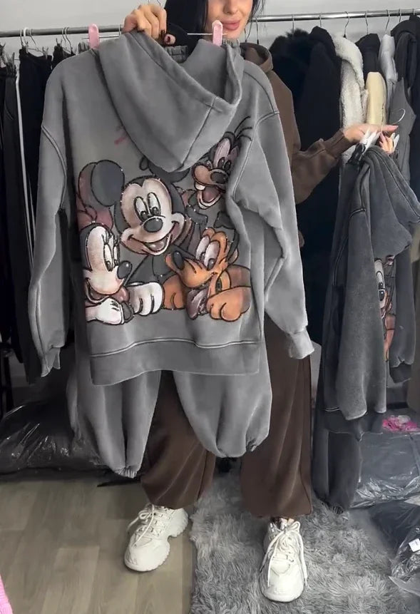 Conjunto de Sudadera Estampada