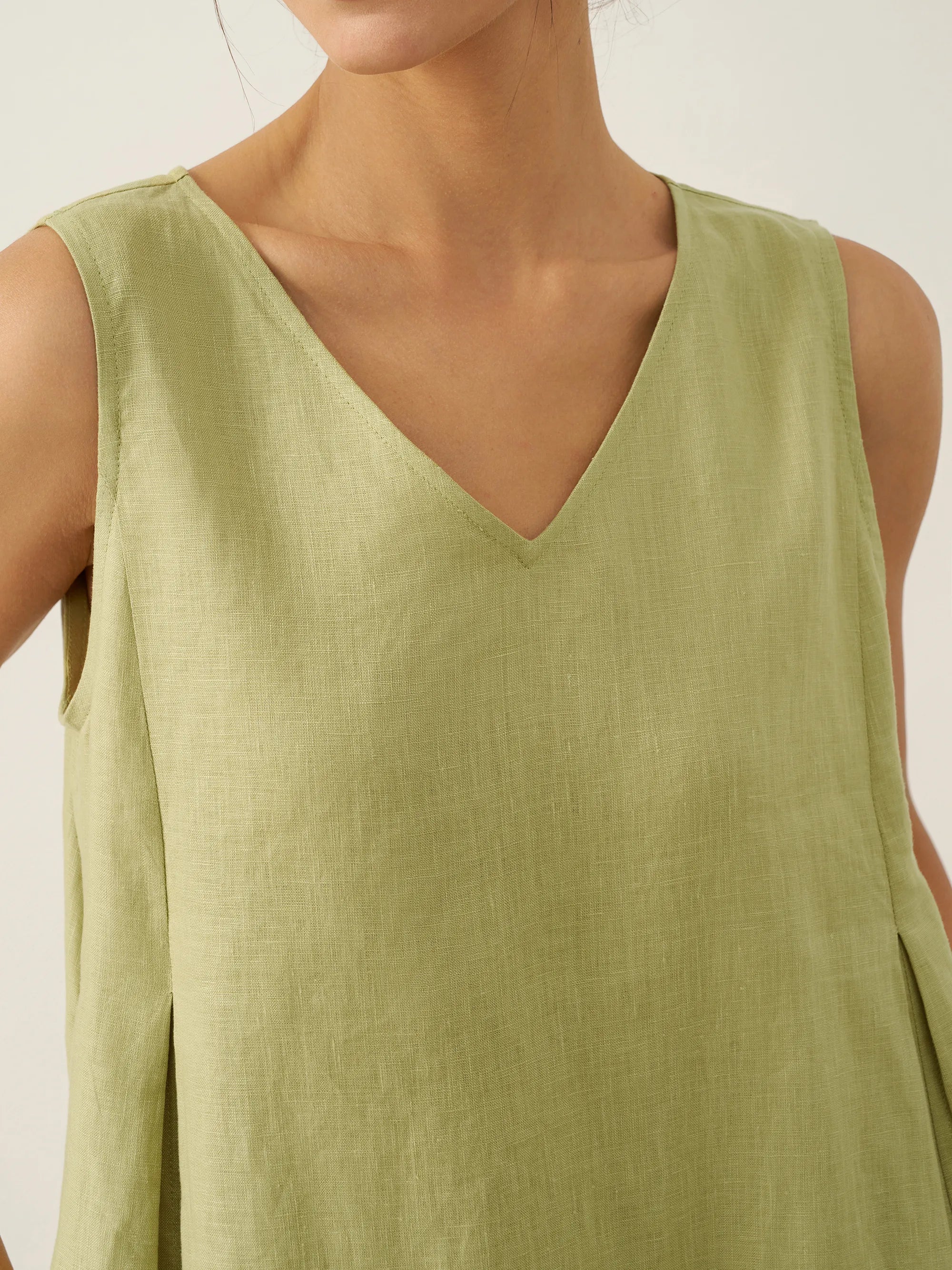 Vestido largo de lino Lily