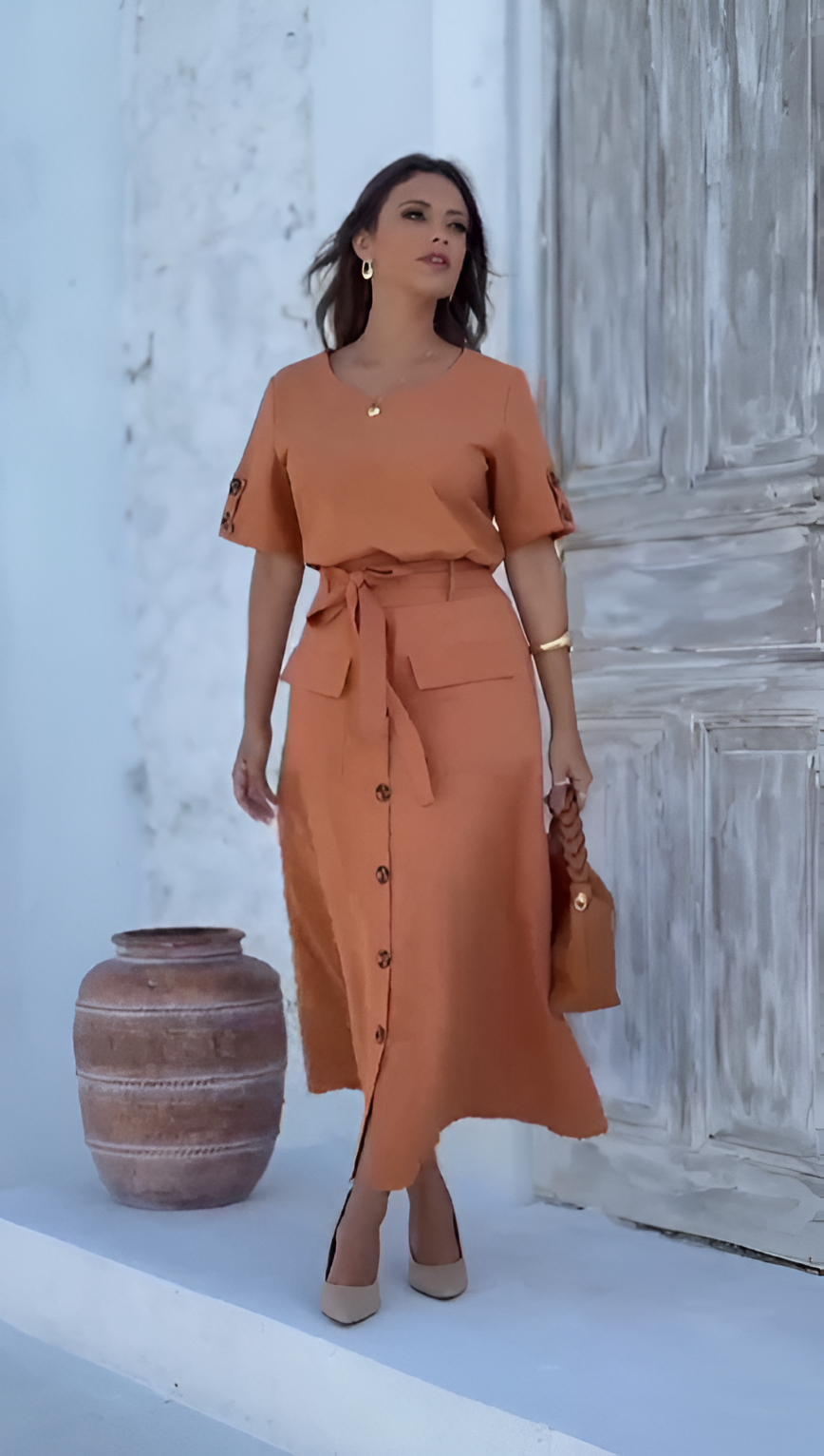 Vestido Encanto Terracota