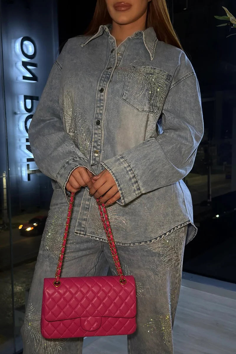 Conjunto de Chaqueta Estampada