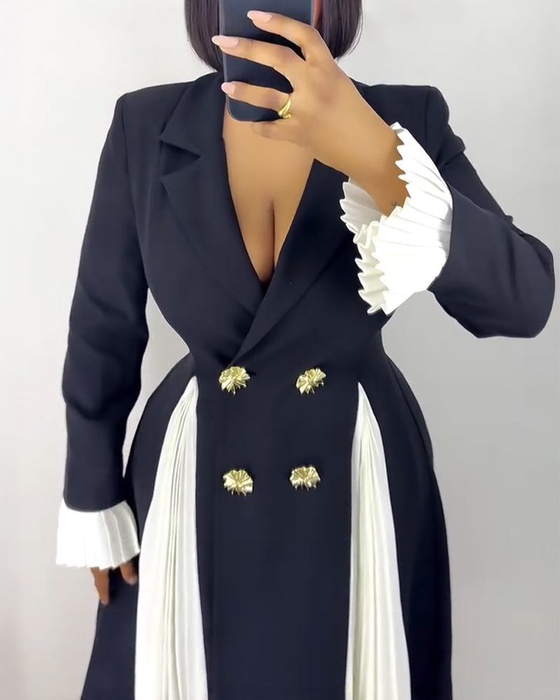 Vestido blazer cruzado