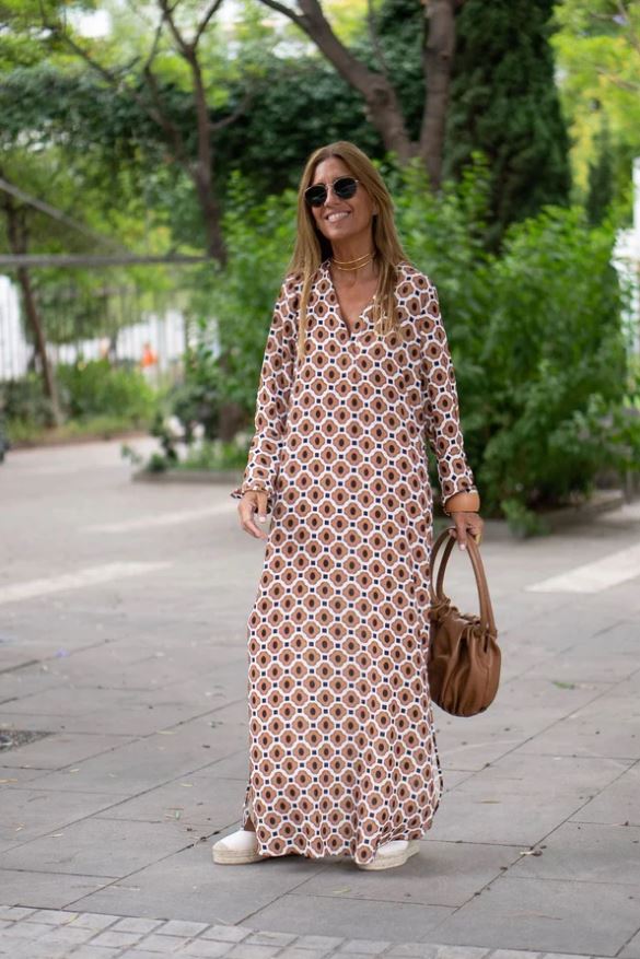 Vestido Elegante con Estampado (LIQUIDACIÓN)