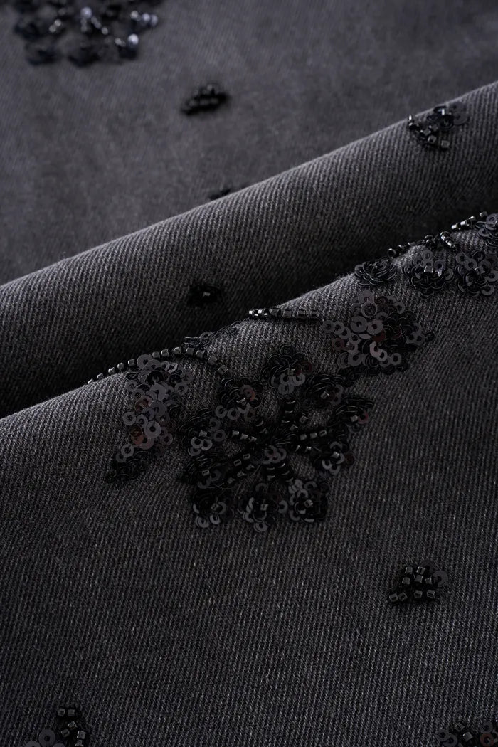 Vaquero Recto con rosas y estrellas