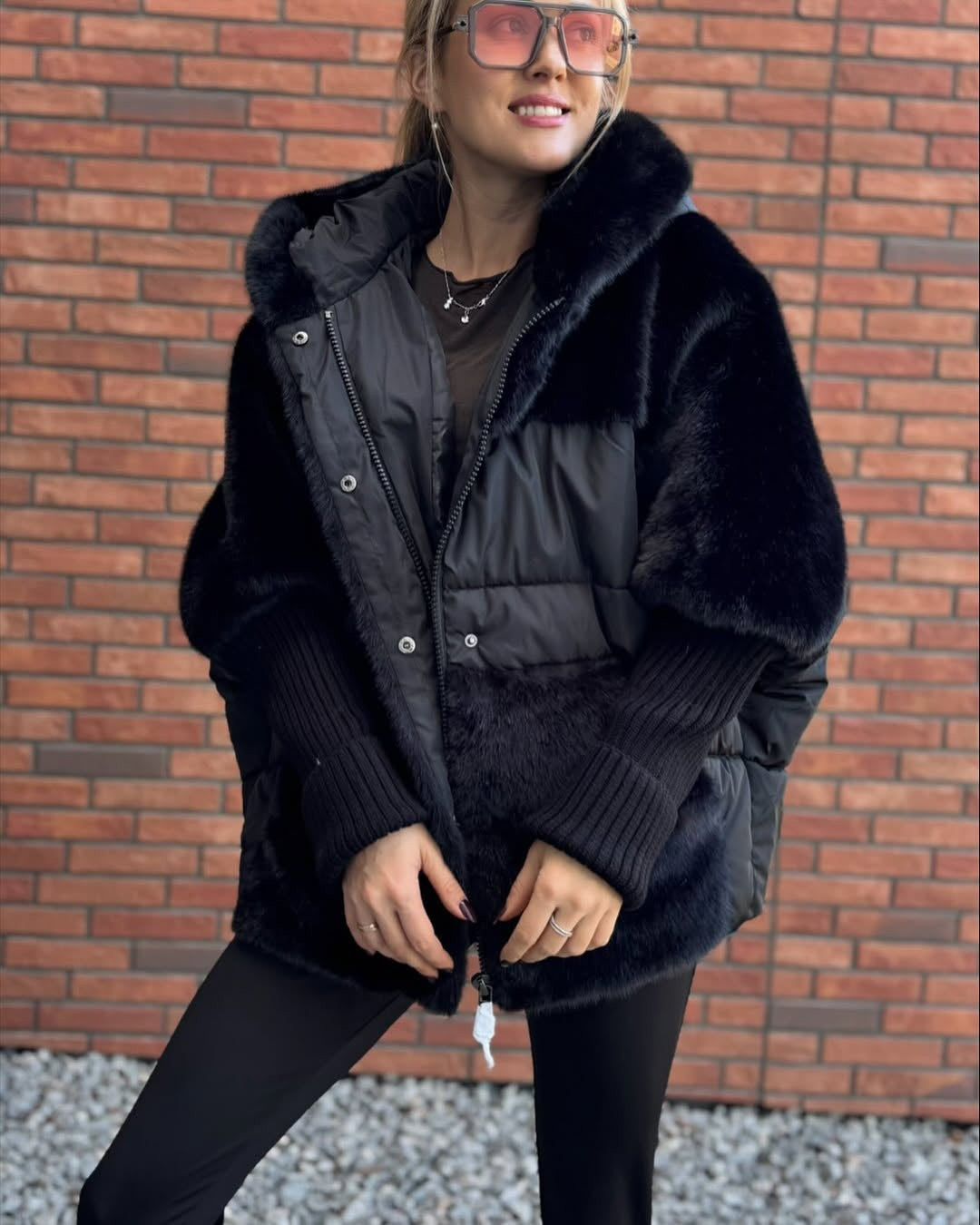 Chaqueta acolchada con capucha Lorna