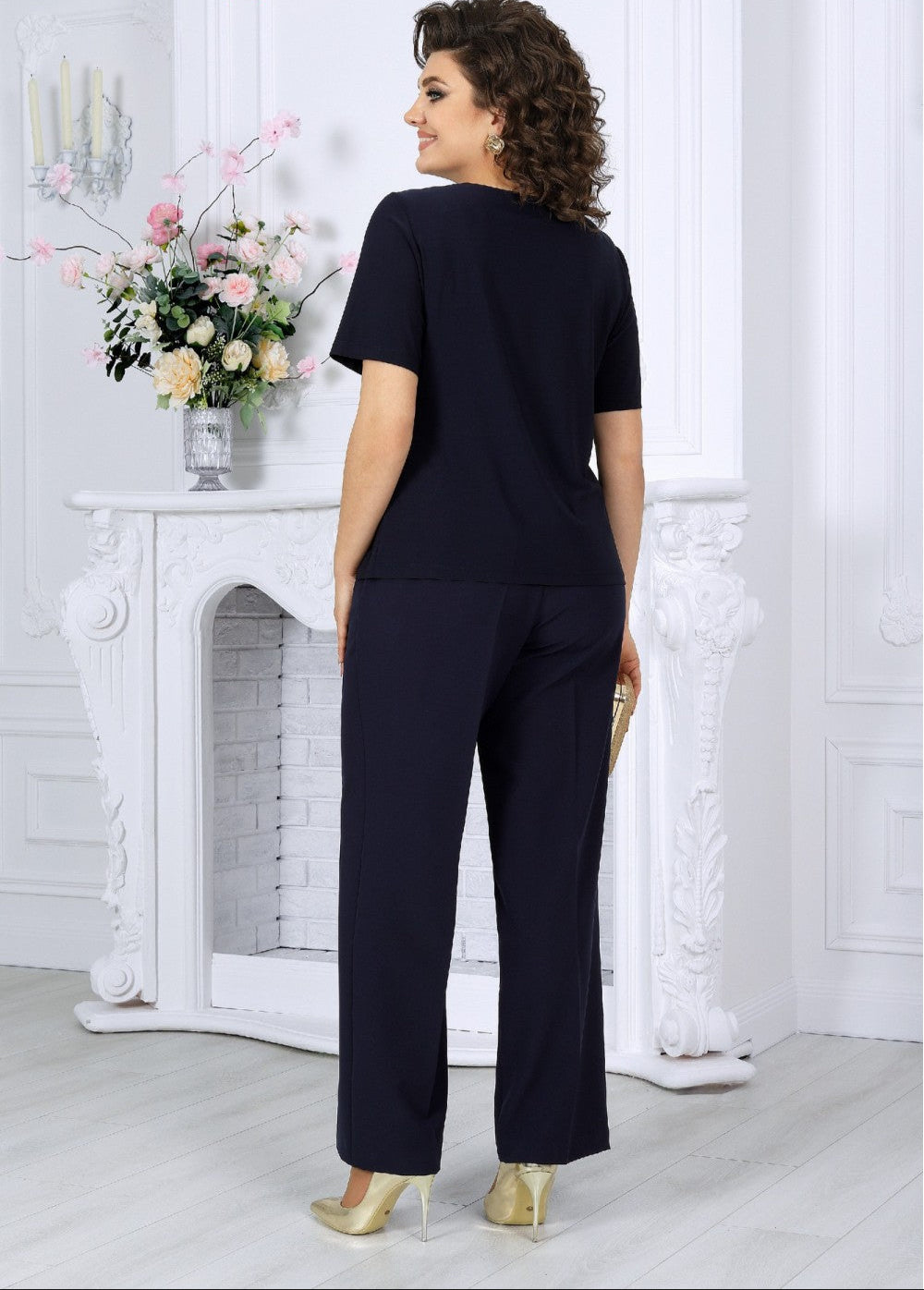 Traje de Tres Piezas Azul