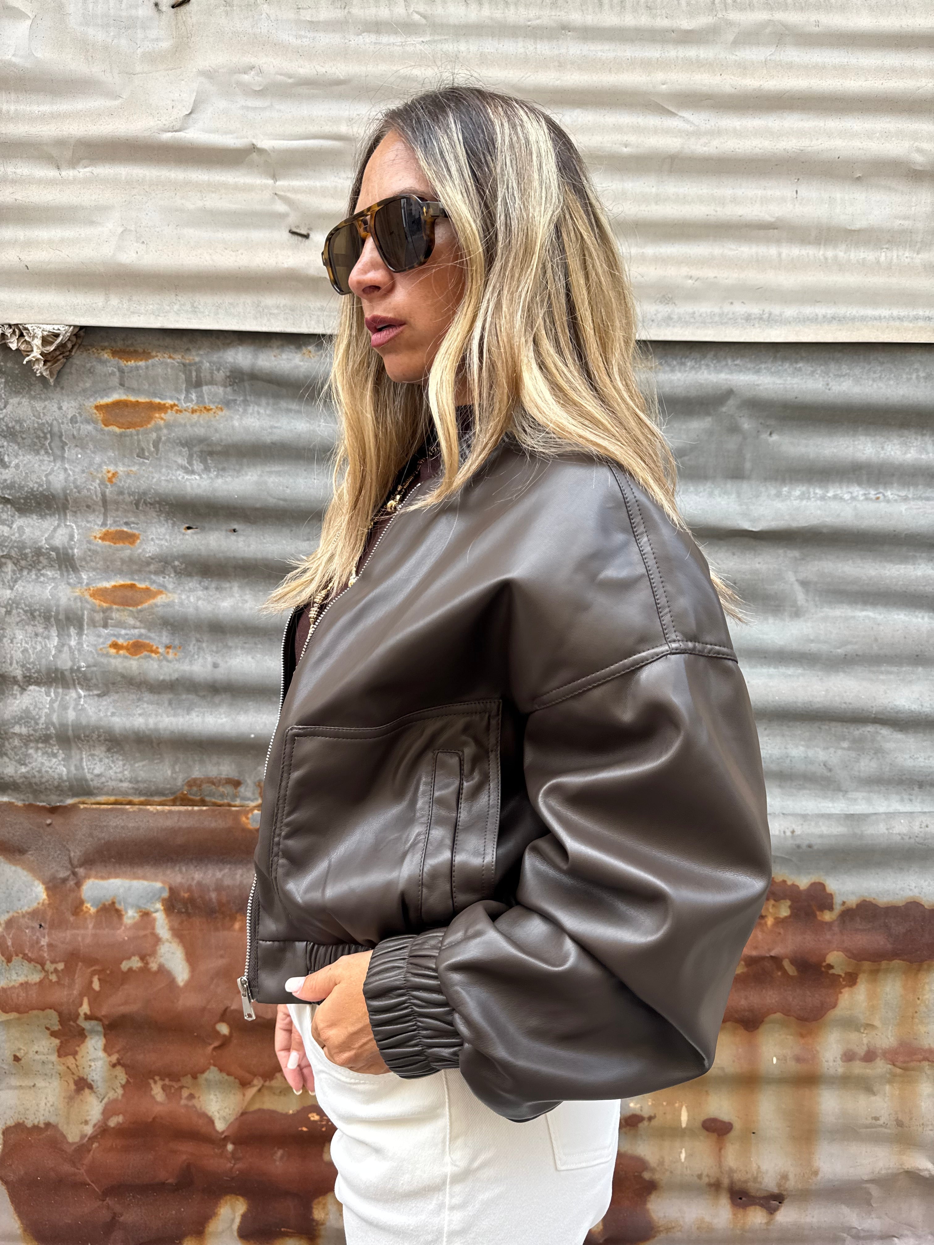 Chaqueta B0mber Chocolate