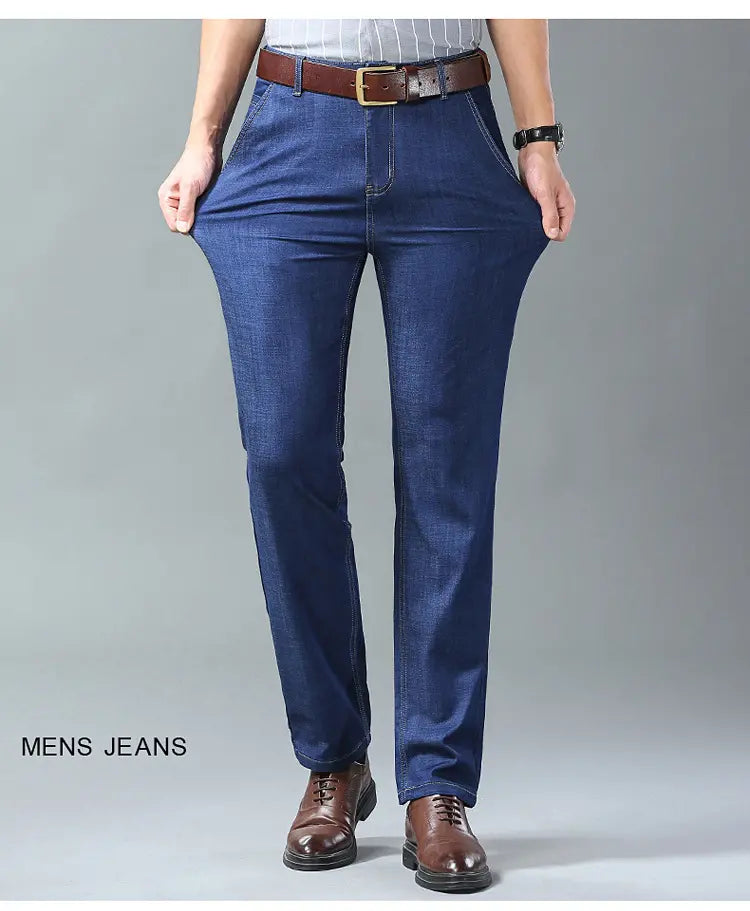 Vaqueros versátiles, informales y sencillos para hombre de talla grande