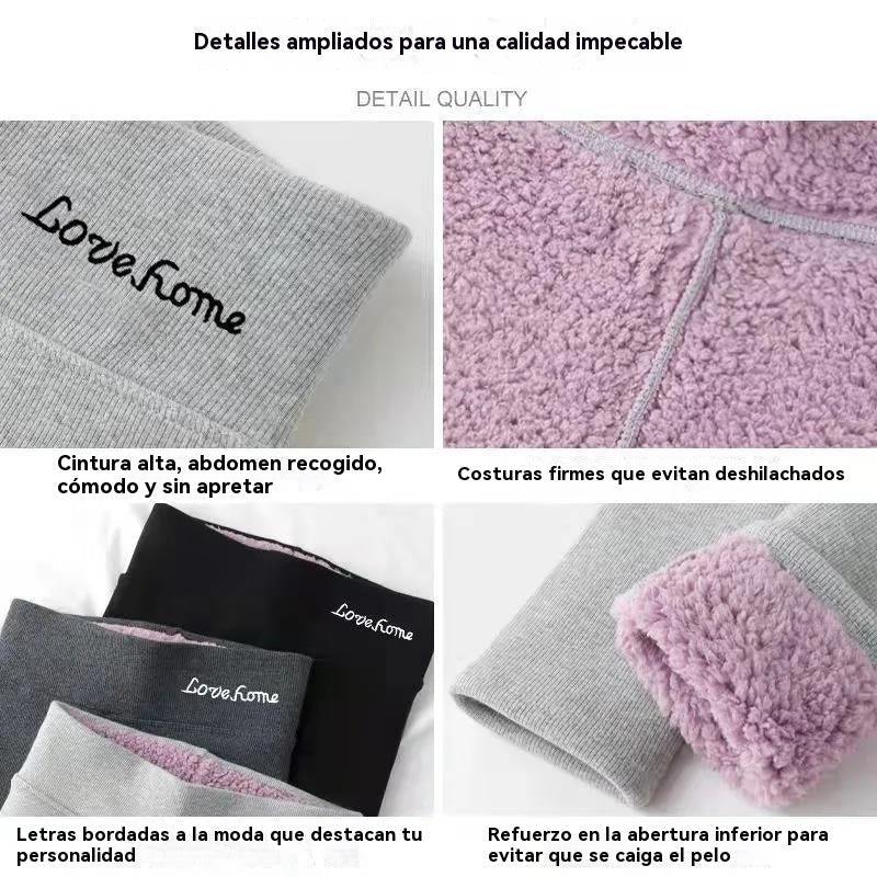 Pantalones de algodón con forro polar