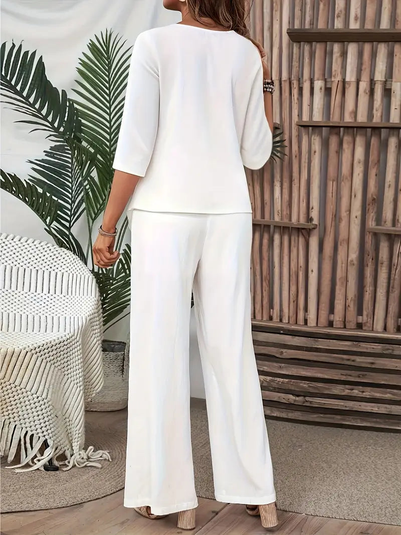 Conjunto Boho Chic Con Botones