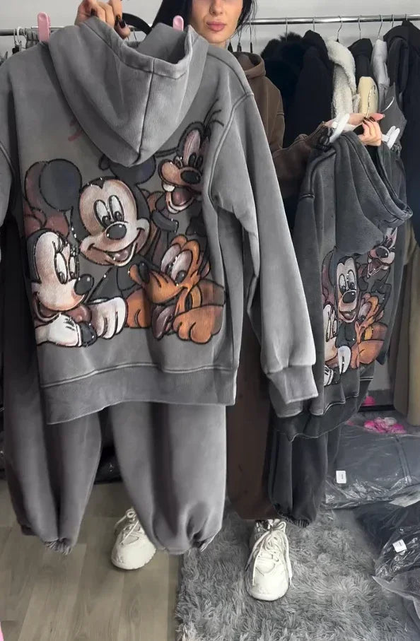 Conjunto de Sudadera Estampada