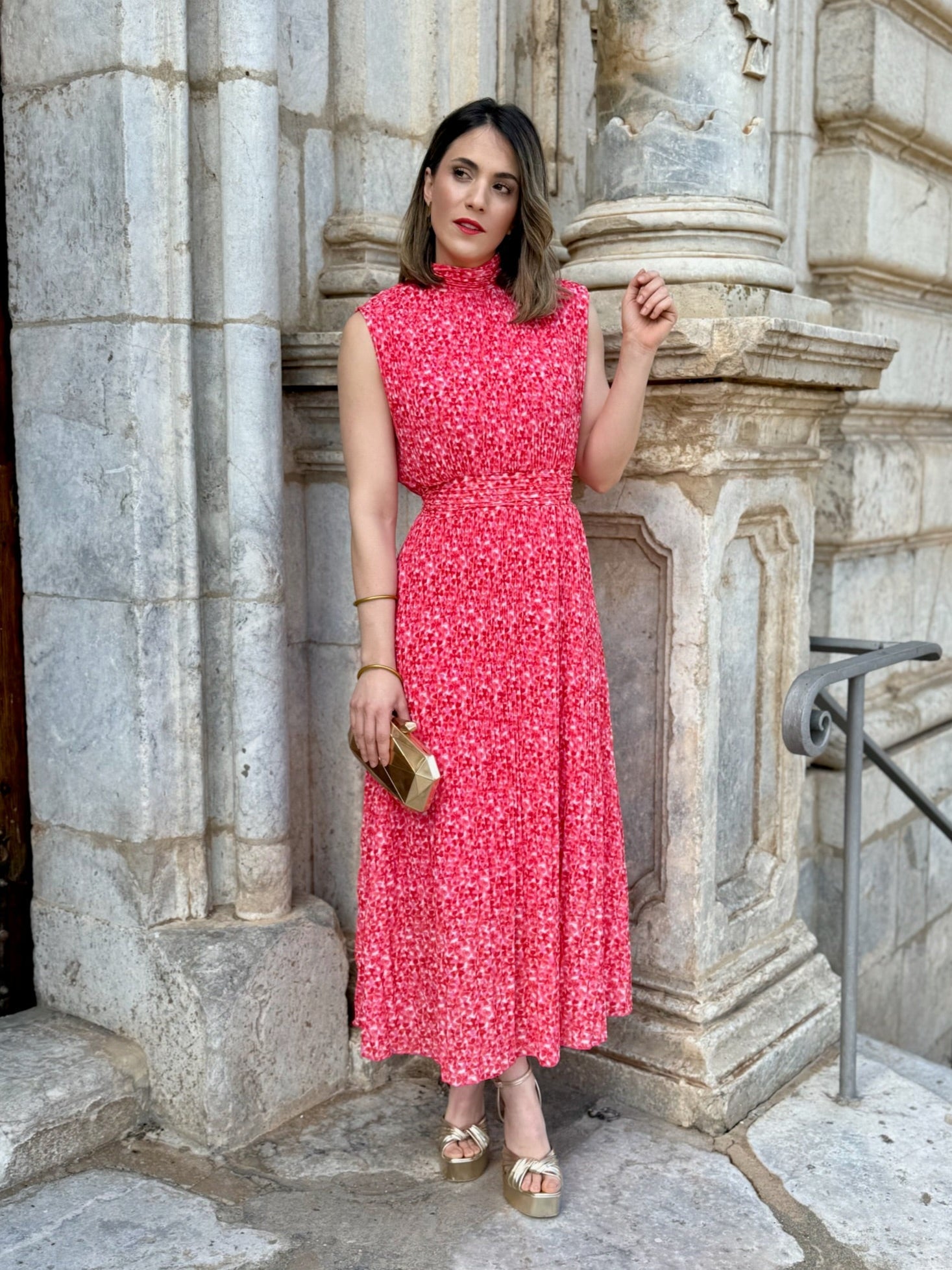 Vestido midi de gasa | Louvre