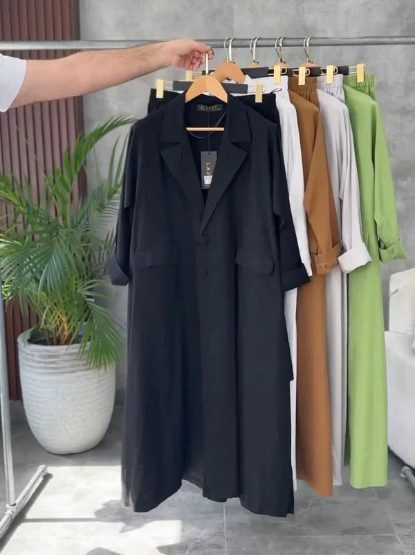 Conjunto Dalia – Camisa Larga y Pantalón