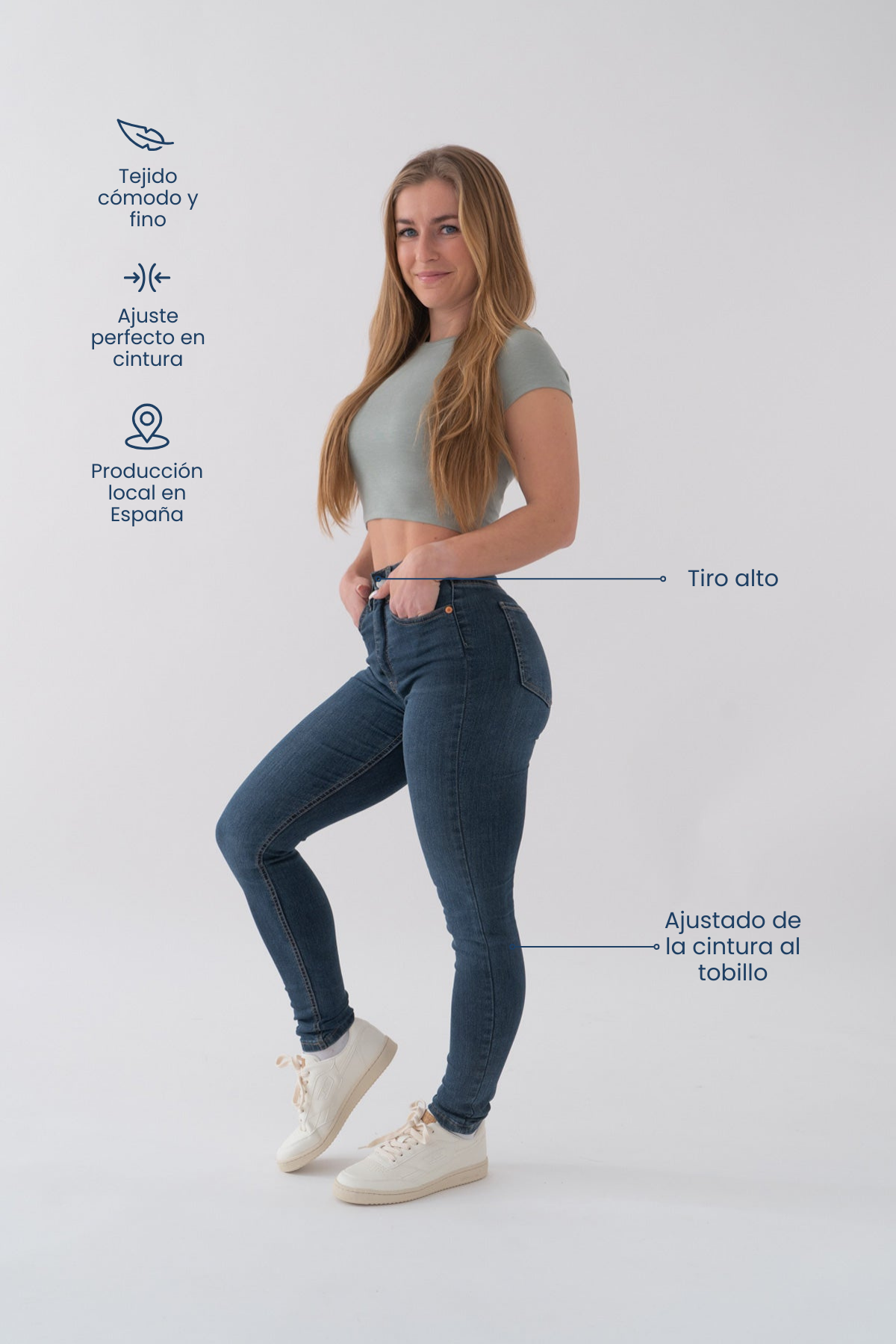 Pantalón de Tiro Alto Bom