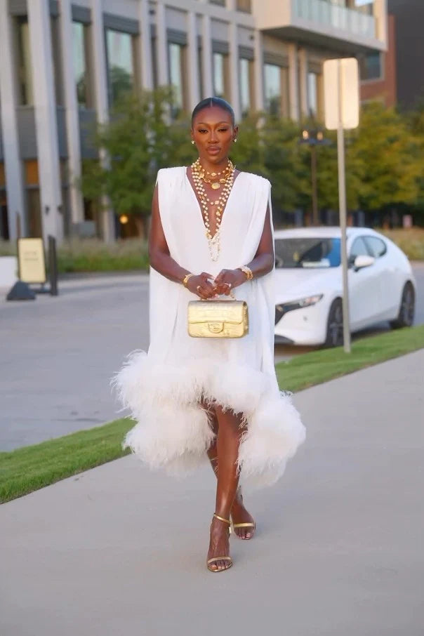 Elegante vestido midi sin mangas Estefany