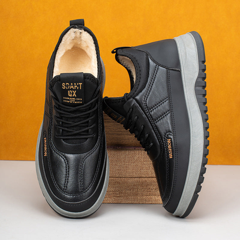 Zapatillas deportivas, de piel auténtica