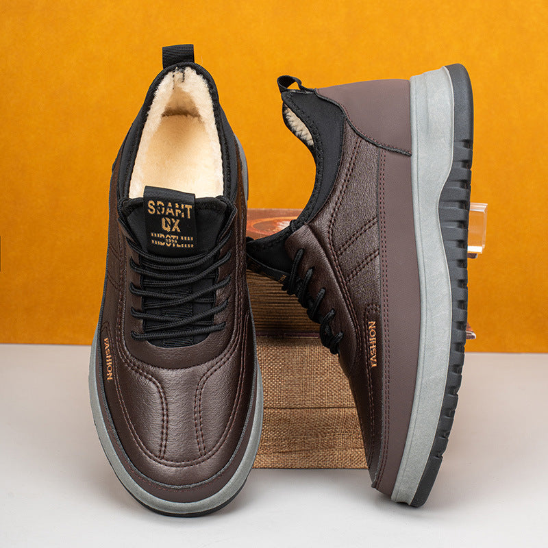 Zapatillas deportivas, de piel auténtica