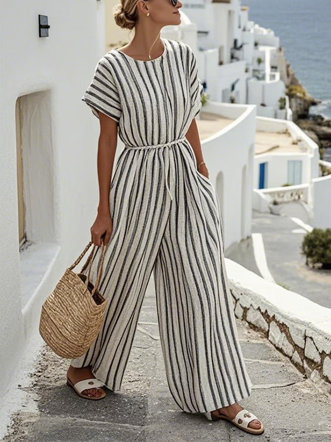 Set de lino estilo mediterráneo