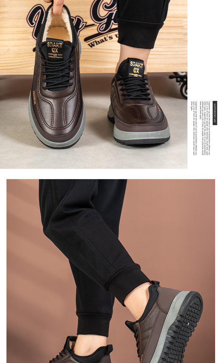 Zapatillas deportivas, de piel auténtica