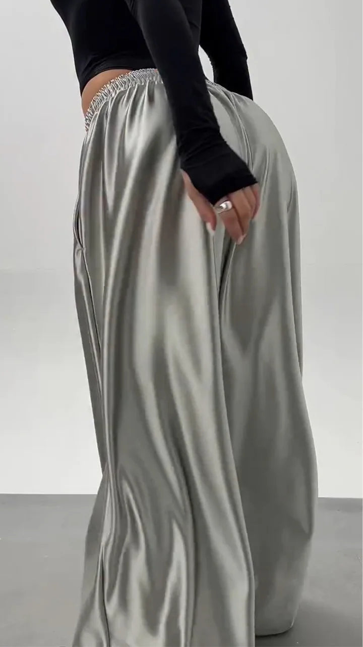 Pantalón Casual de Satén