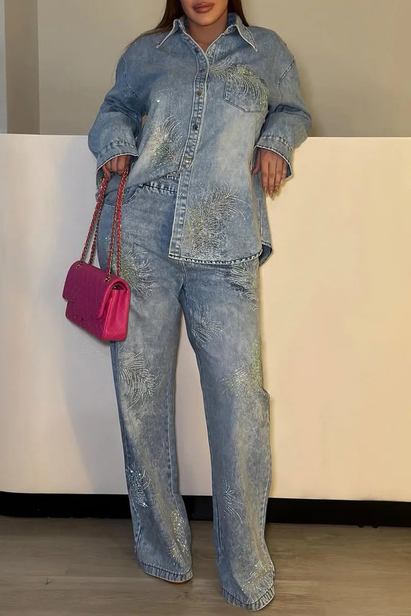 Conjunto de Chaqueta Estampada