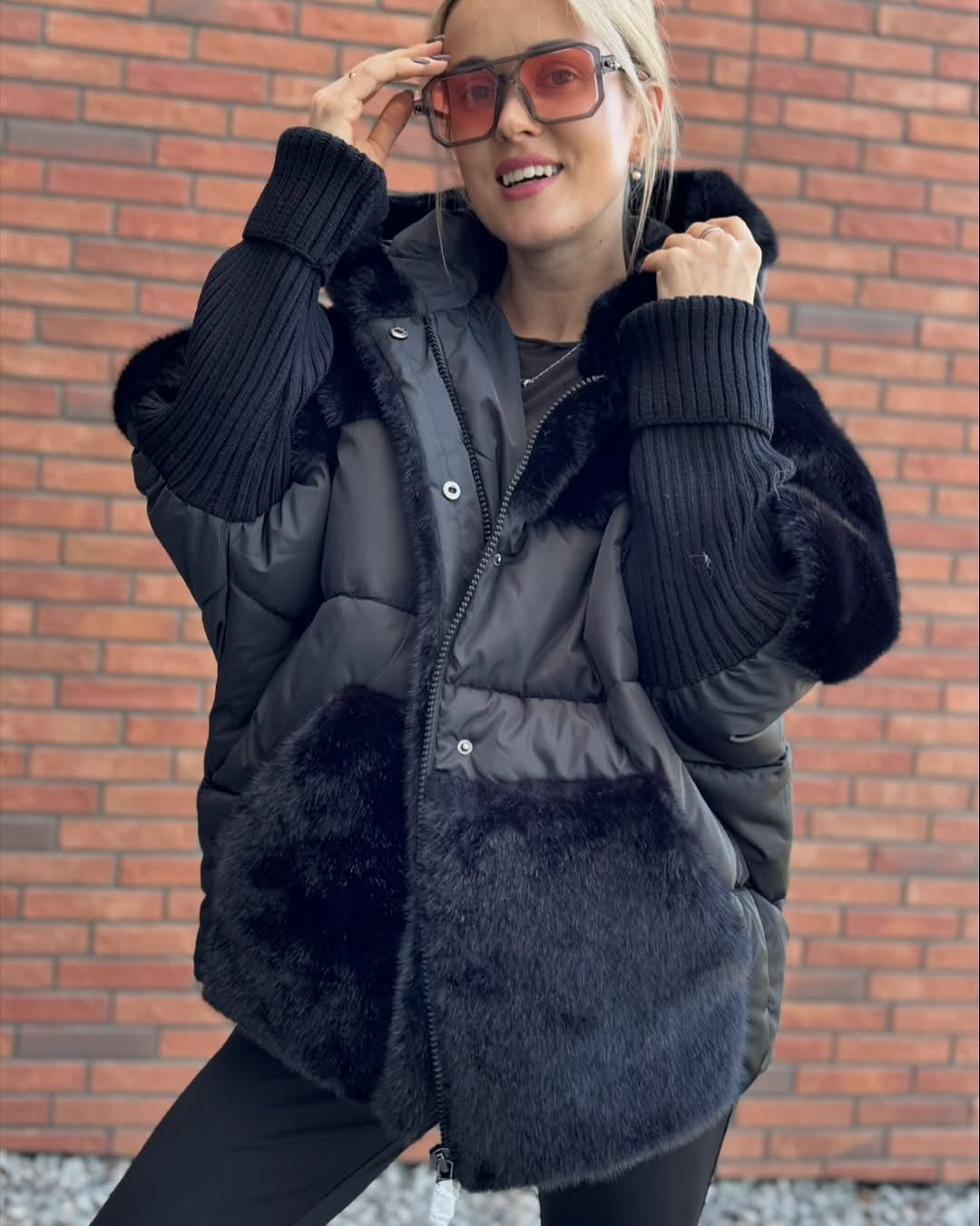 Chaqueta acolchada con capucha Lorna