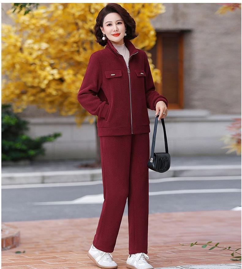 Conjunto Casual de Terciopelo Viña