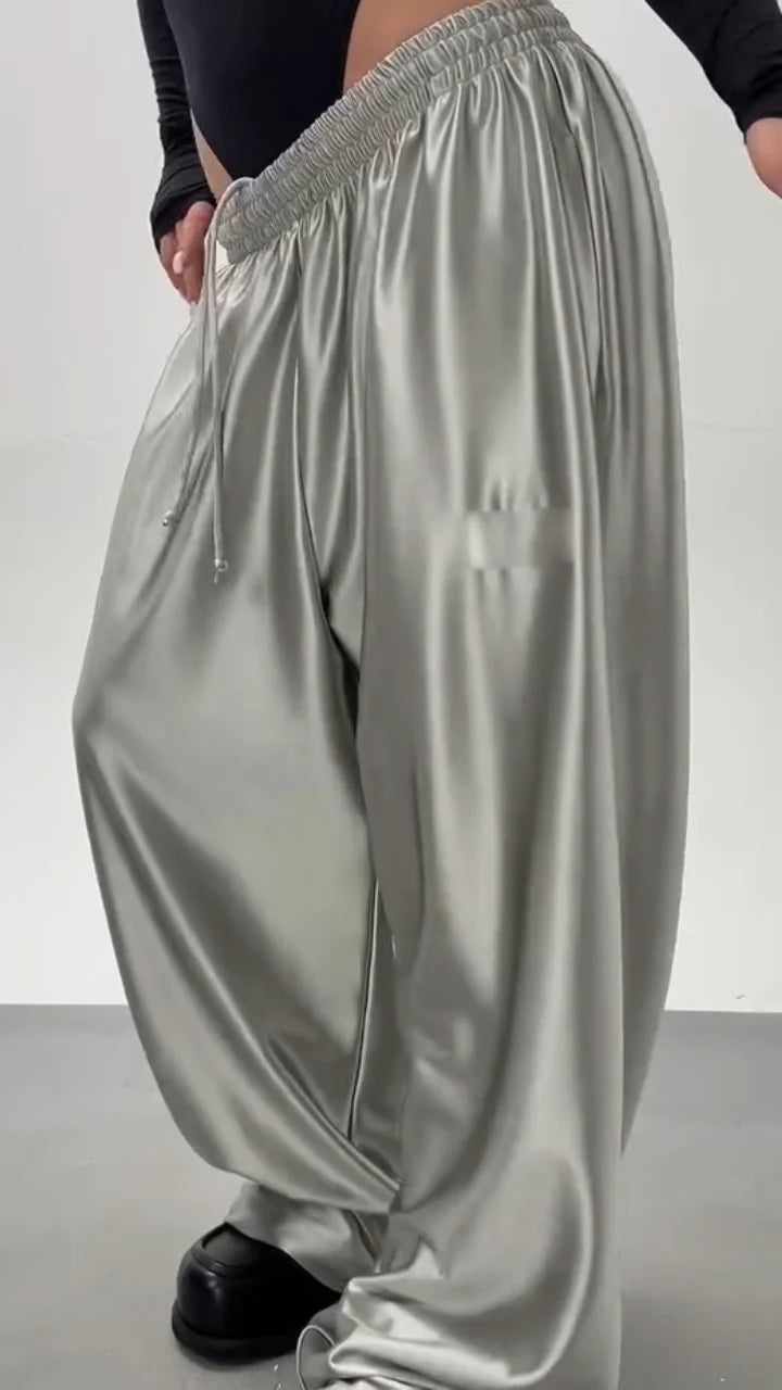 Pantalón Casual de Satén