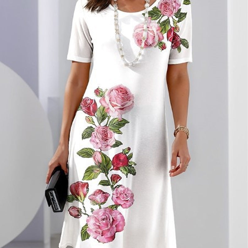Vestido elegante con estampado floral