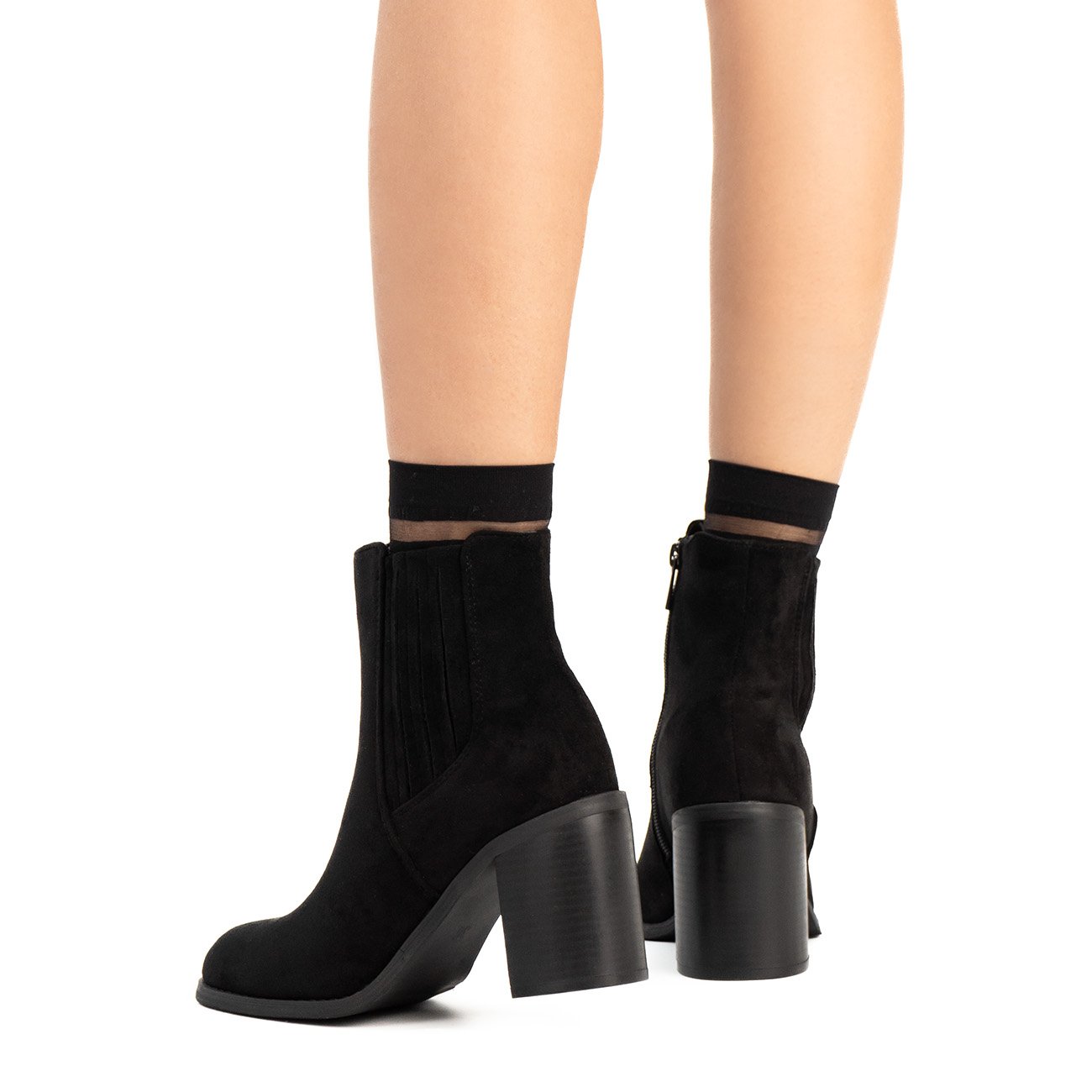 Botín Paloma con tacón alto