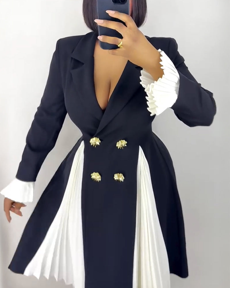 Vestido blazer cruzado