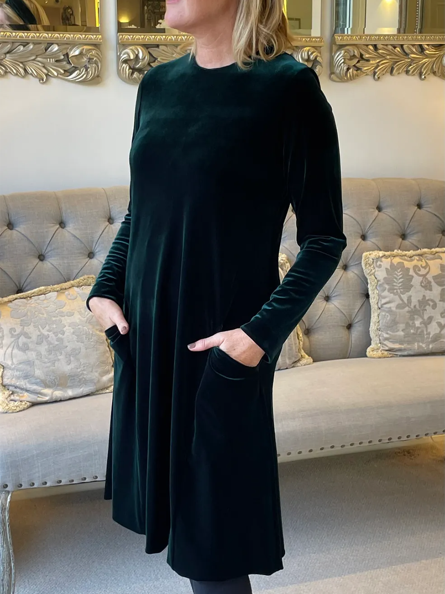 Vestido Midi de Terciopelo