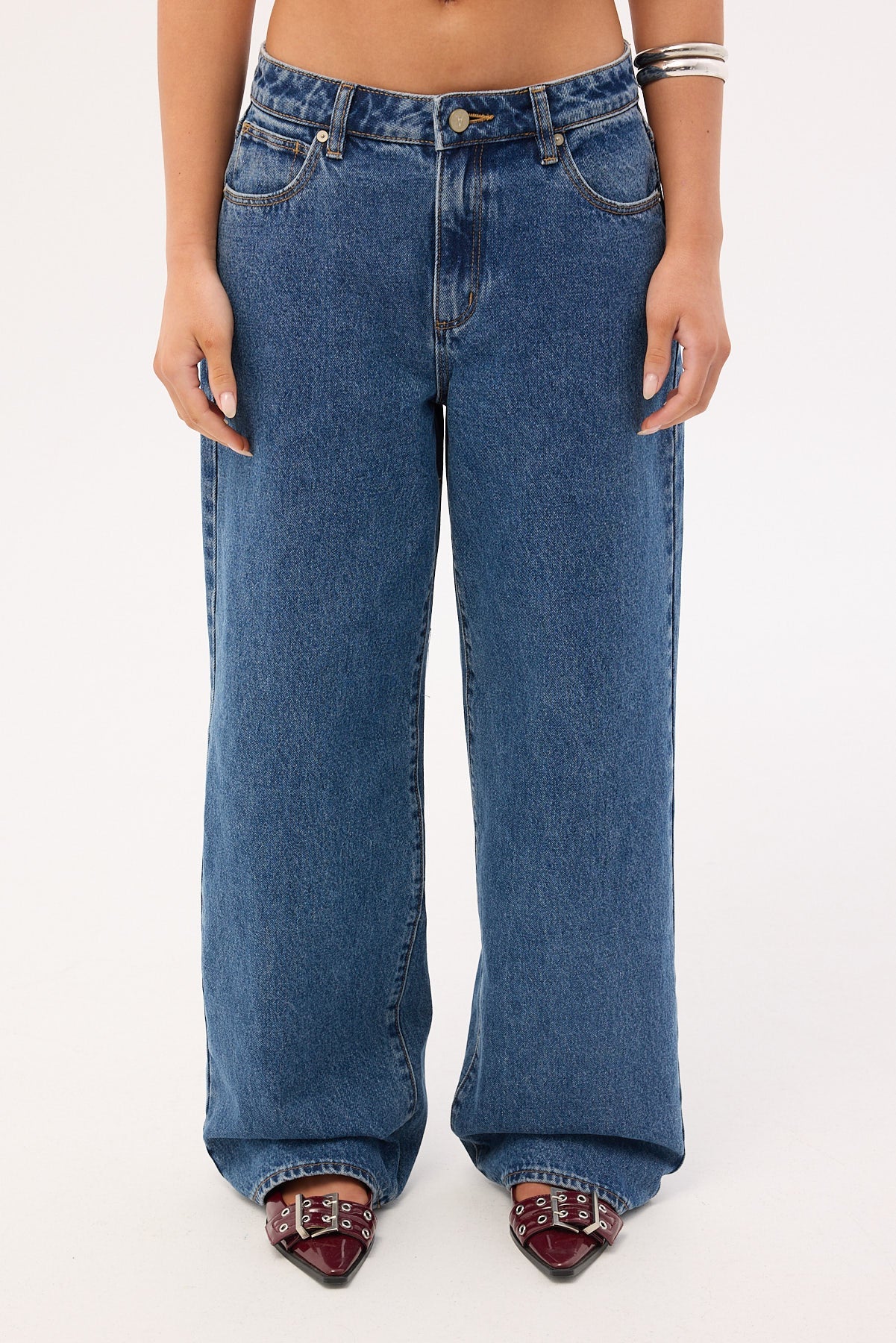 Jean Bella holgado de talle medio