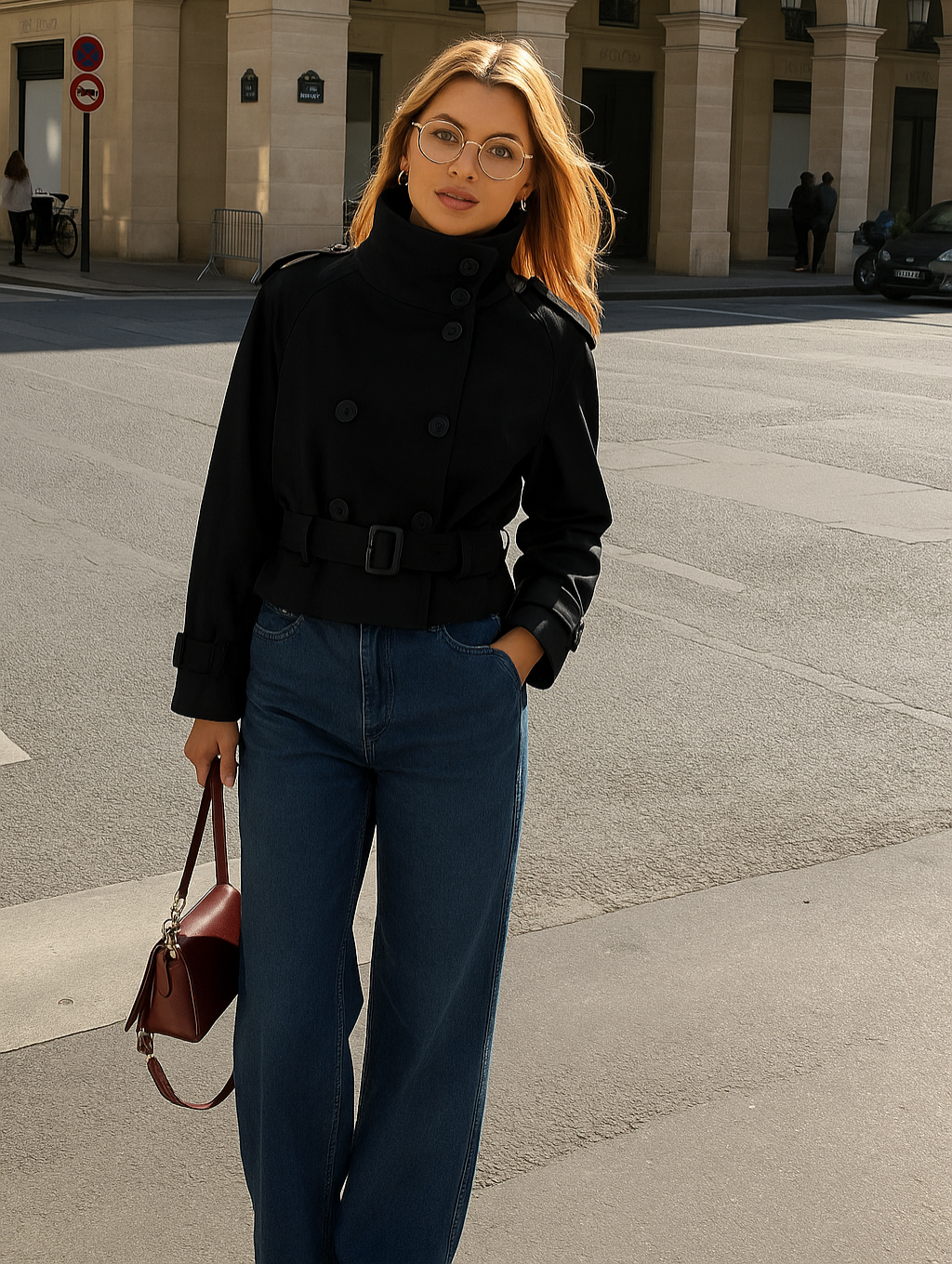 Gabardina corta Talia