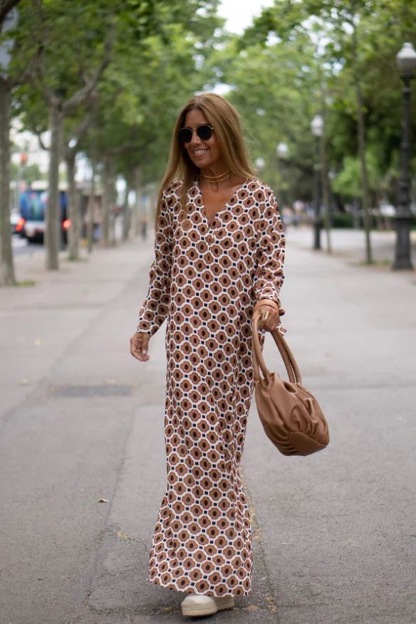 Vestido Elegante con Estampado (LIQUIDACIÓN)