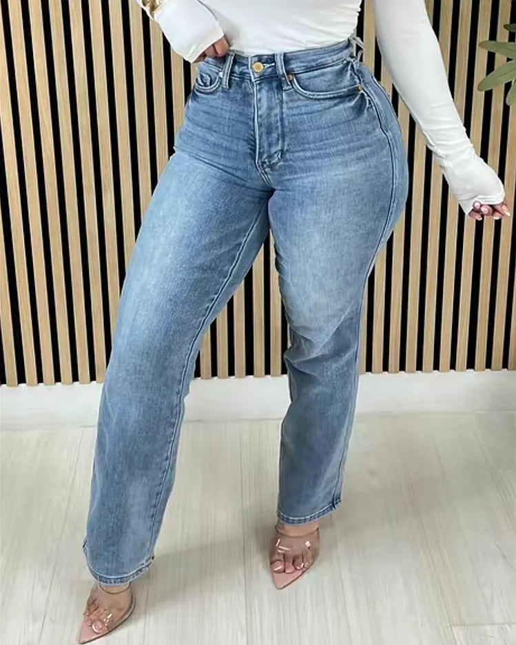 Jeans Tamara de Tiro Alto