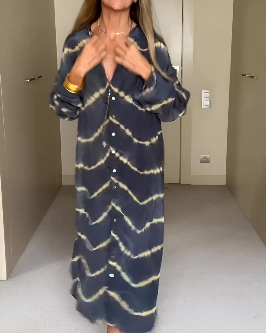 Julia | Vestido Maxi Boho Rayas