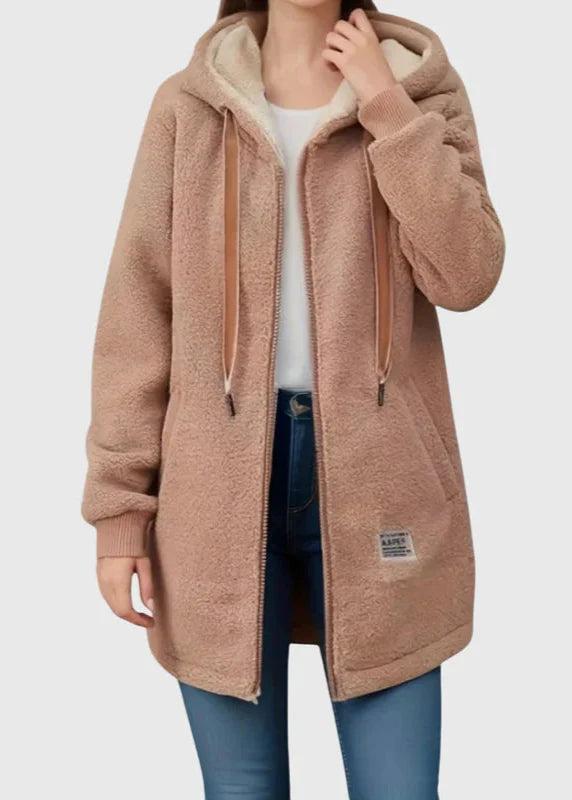 Chaqueta polar con capucha Camila