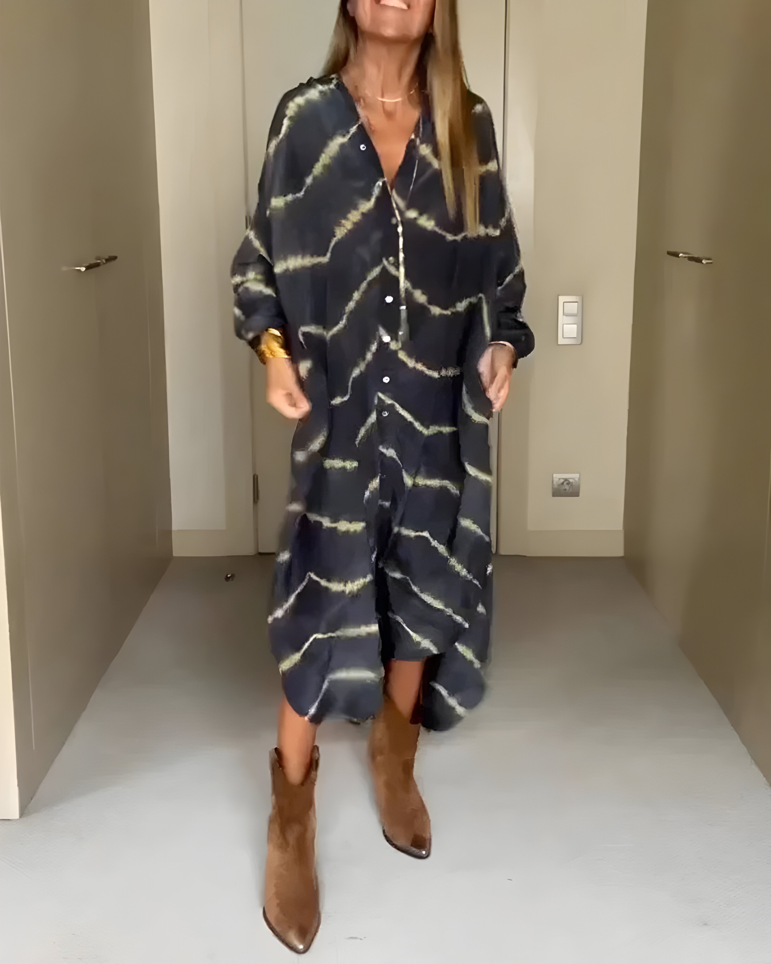 Julia | Vestido Maxi Boho Rayas