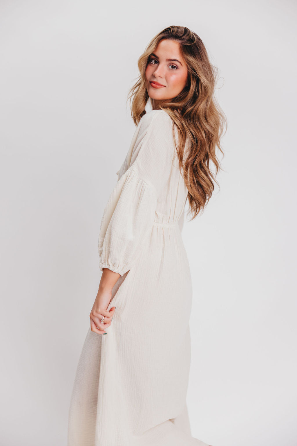 Vestido midi Hunter de gasa