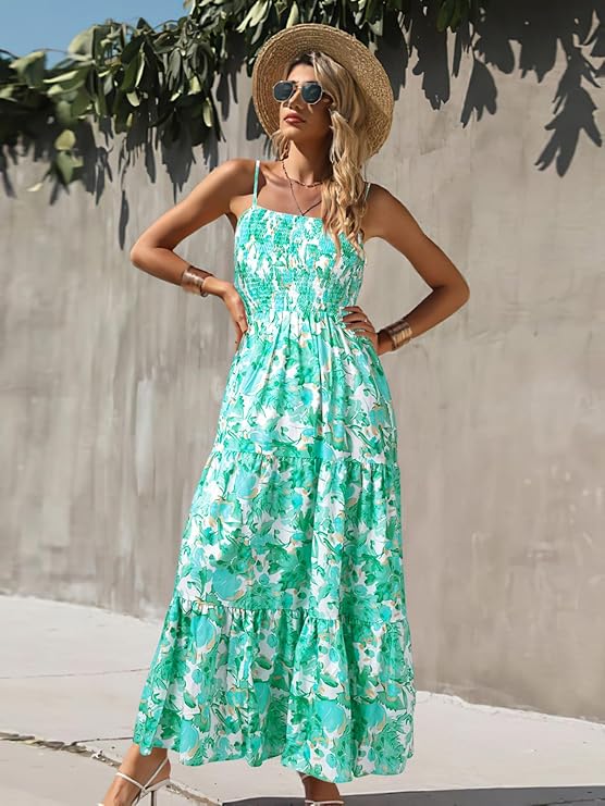 Vestido Playero Bohemio con Estampado Floral