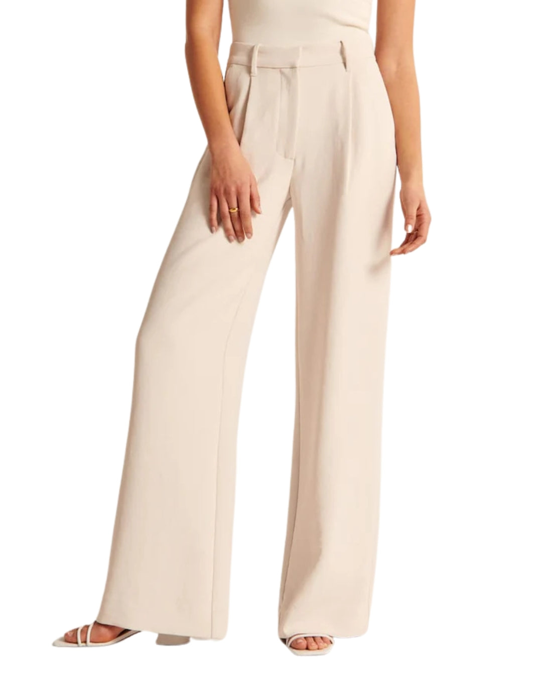 Pantalones Clásicos de Pierna Ancha para Mujer