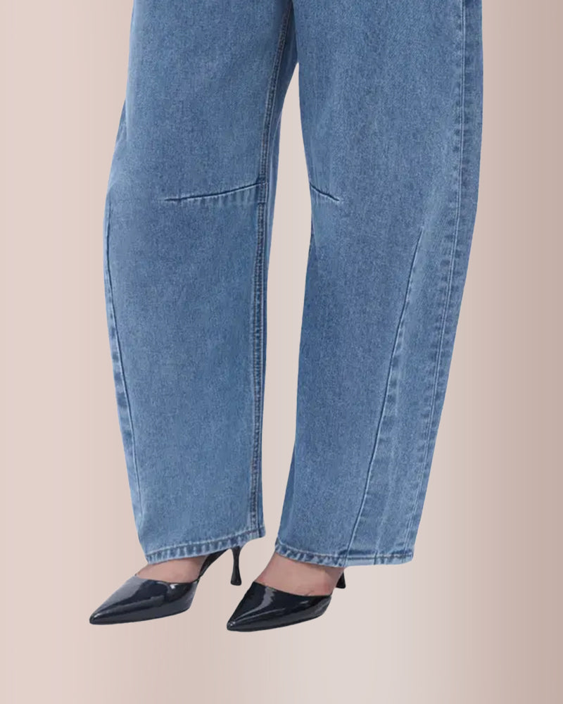 Jeans Holgado  y pierna de barril