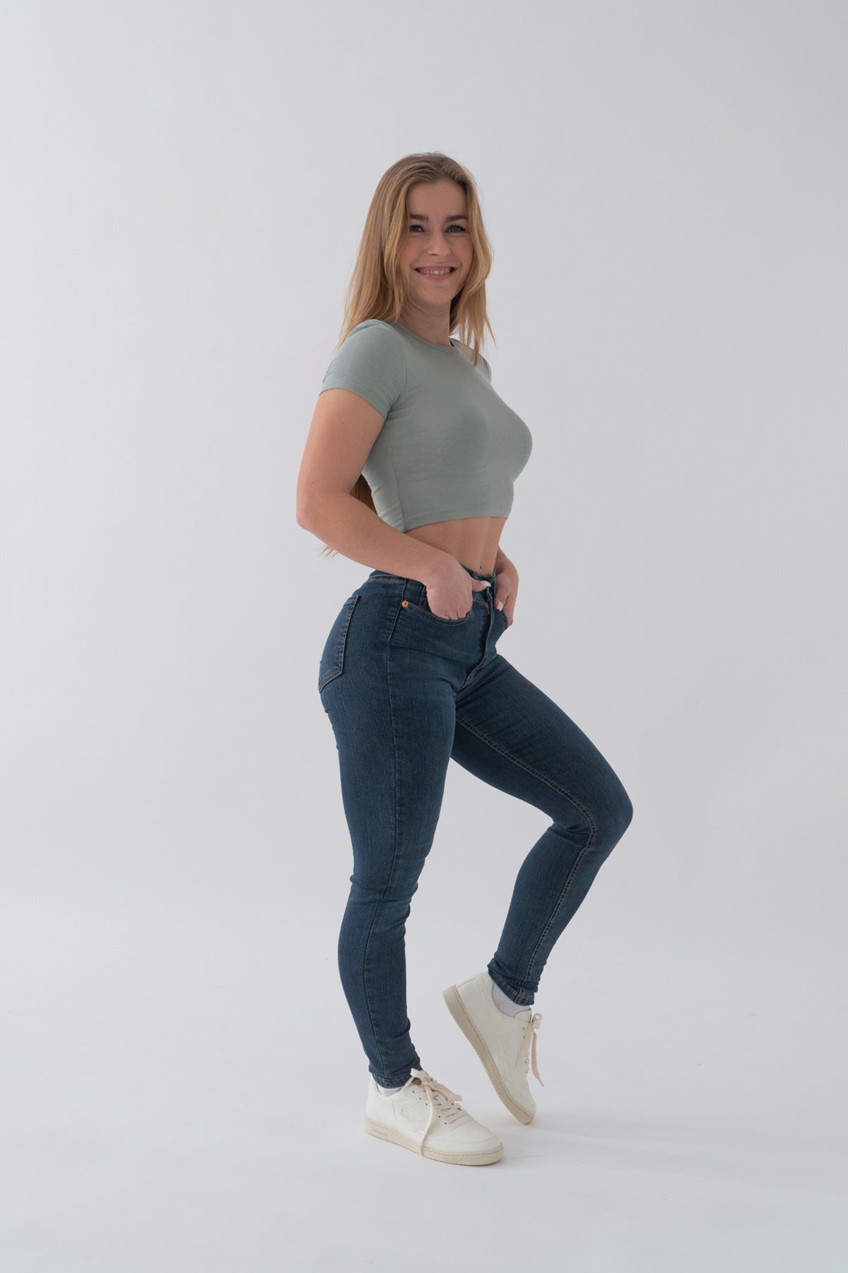 Pantalón de Tiro Alto Bom