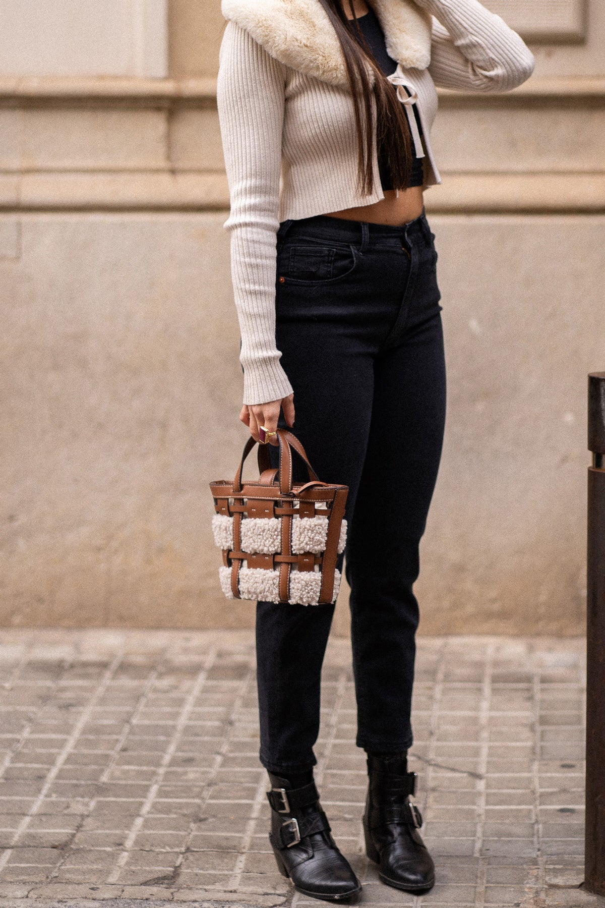 Jeans Tiro Alto Estilo Mom