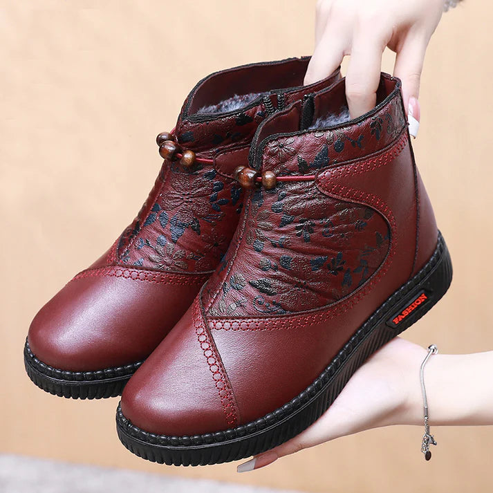 Botas de Piel Estampada