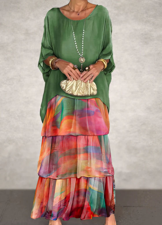 VESTIDO ARTÍSTICO - SILUETA SUELTA (LIQUIDACIÓN)