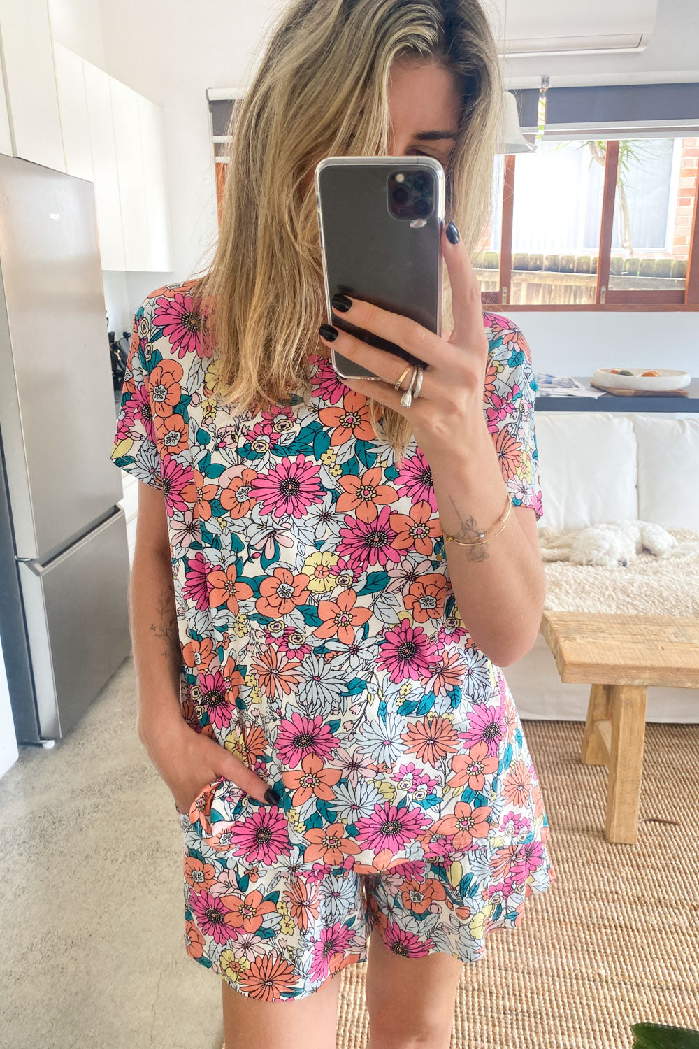 Pink Peach Floral: izzy