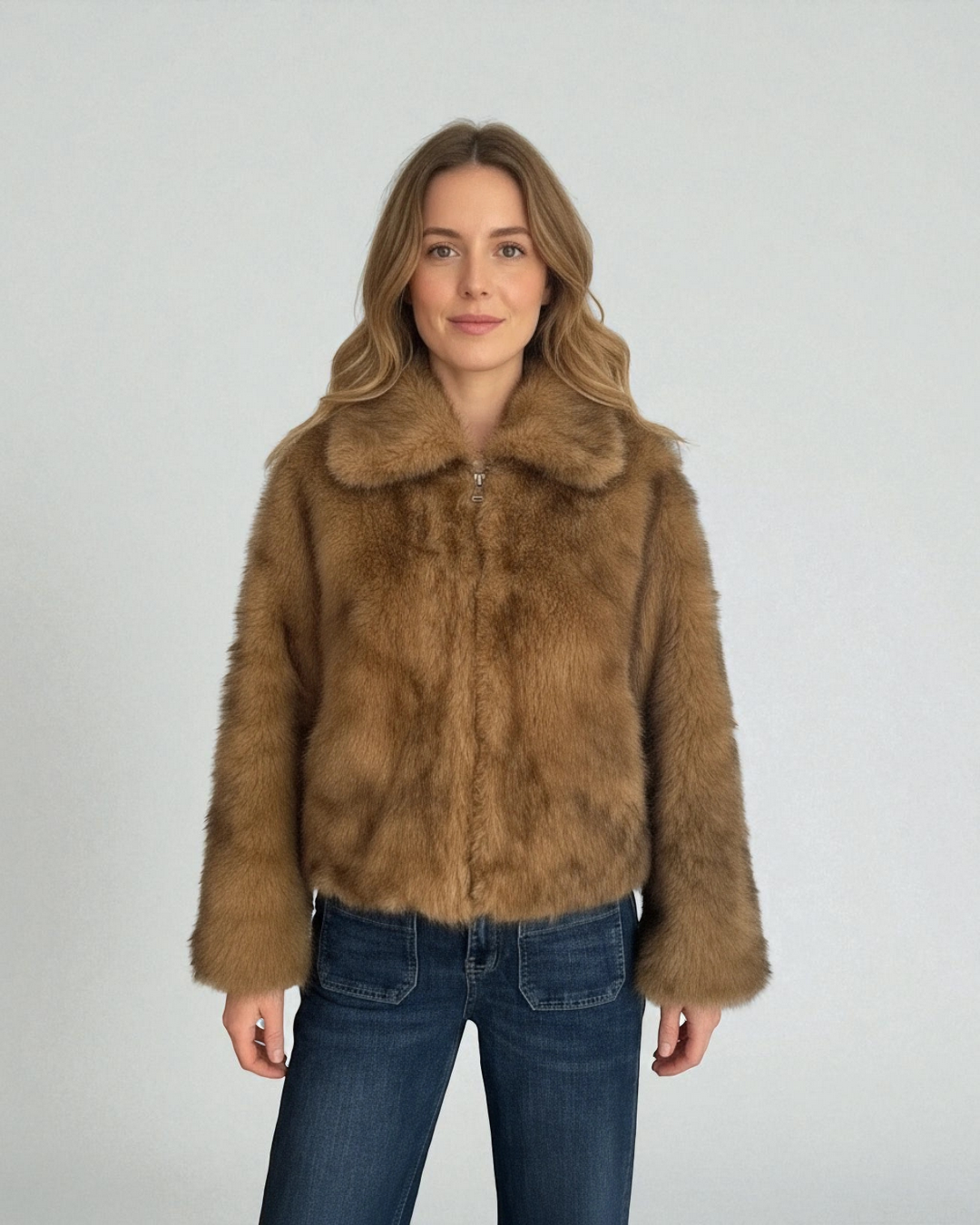 Chaqueta pelo sintético Naty