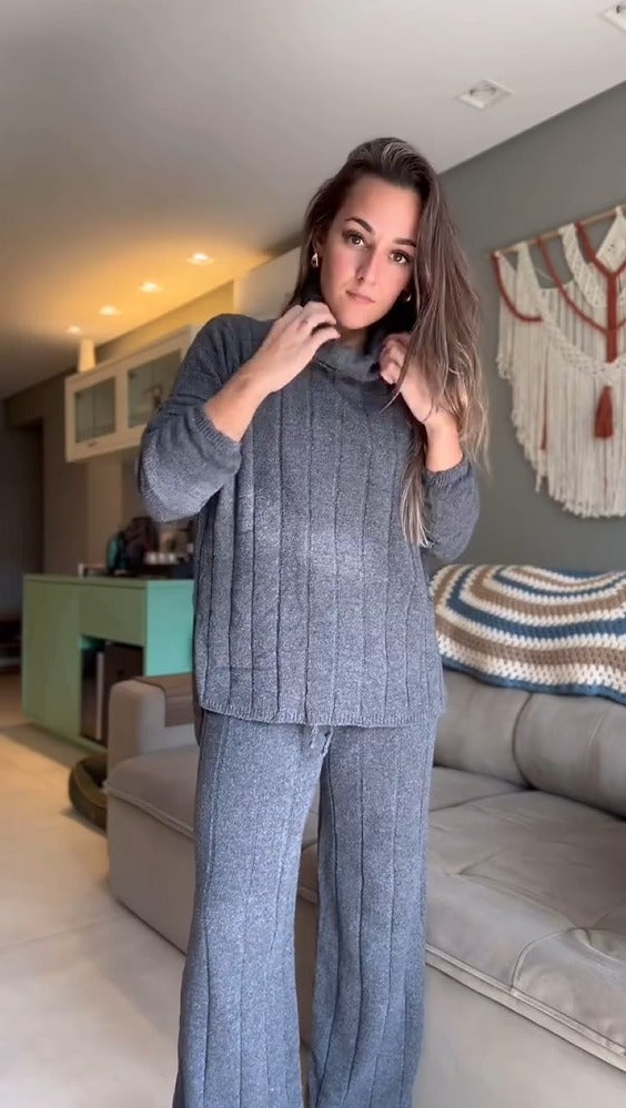 Conjunto de Punto Cuello Tortuga