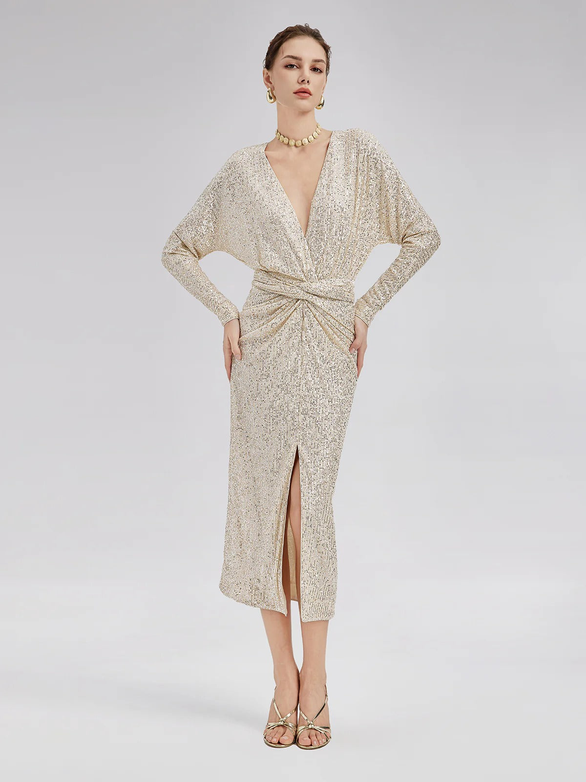 Elegante vestido de lentejuelas